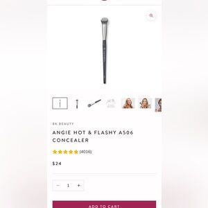 BK Beauty Angie Hot & Flashy A506 Concealer Brush - Black
